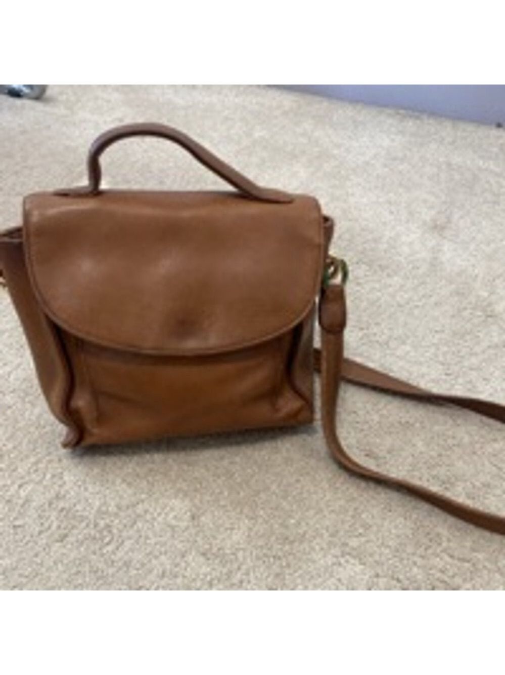 Women's Jacqueline Ferrar Brown Leather Crossbody Bag